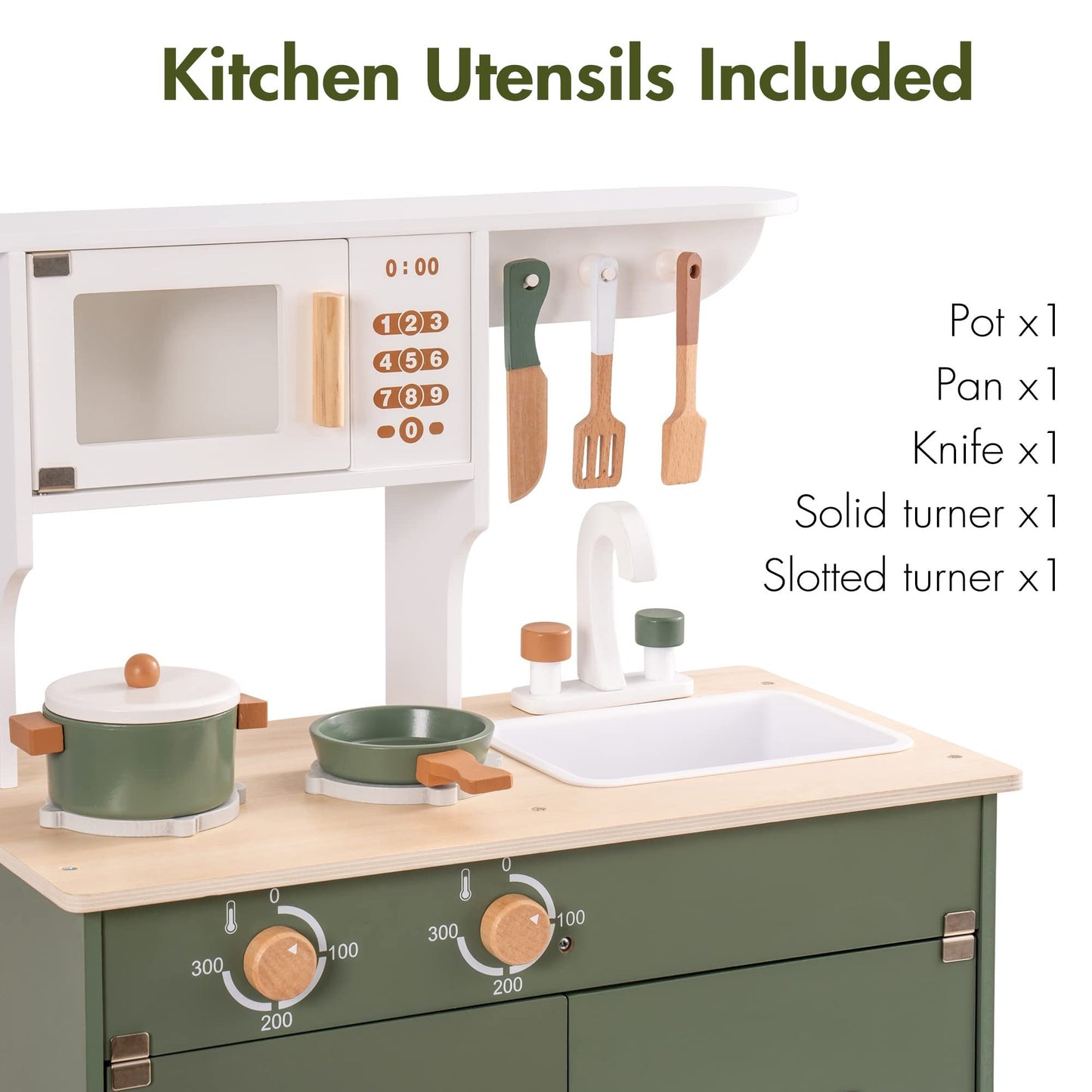 Wooden Kitchen Toy Set