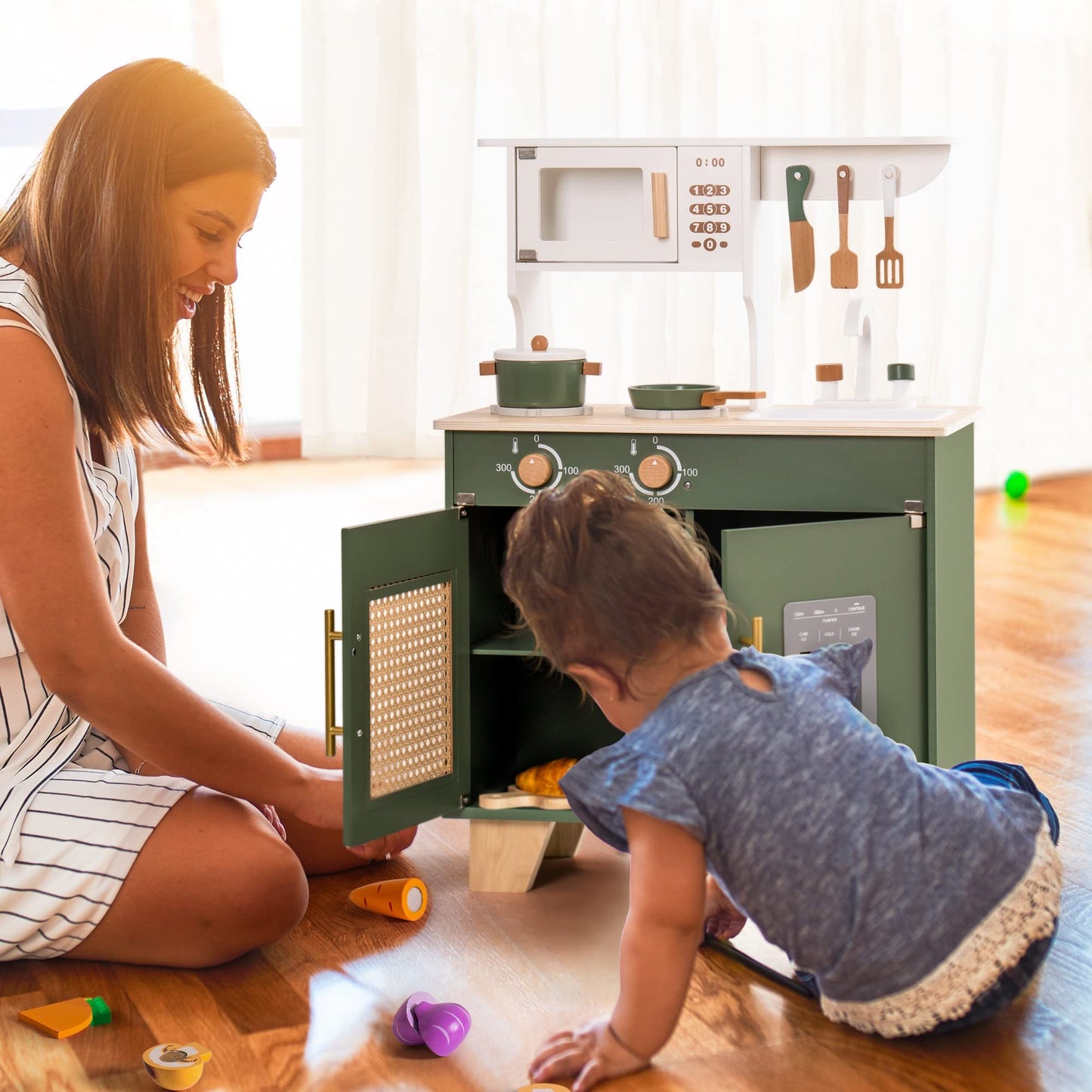 Wooden Kitchen Toy Set