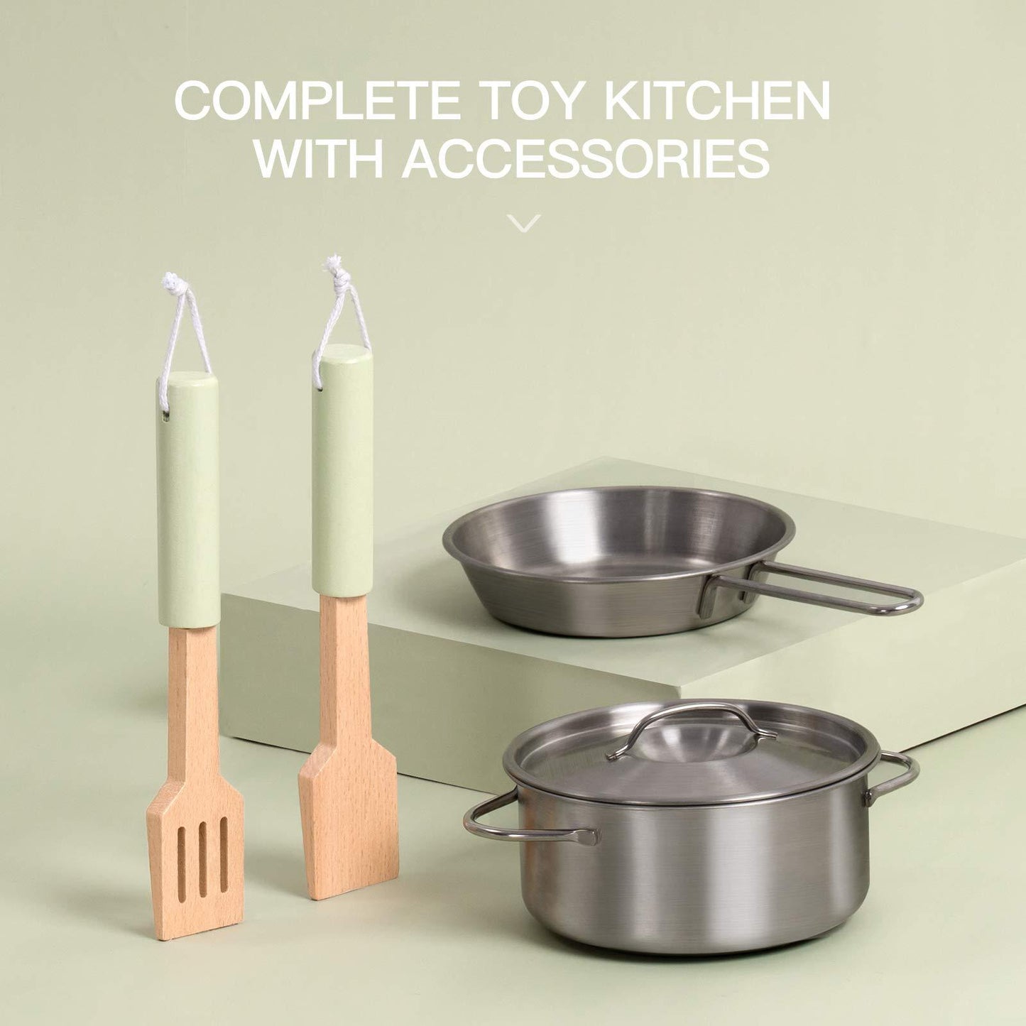 Wooden Kitchen Playset Toys