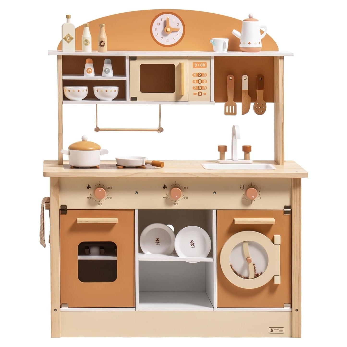 Deluxe Wooden Kitchen Playset for Toddlers