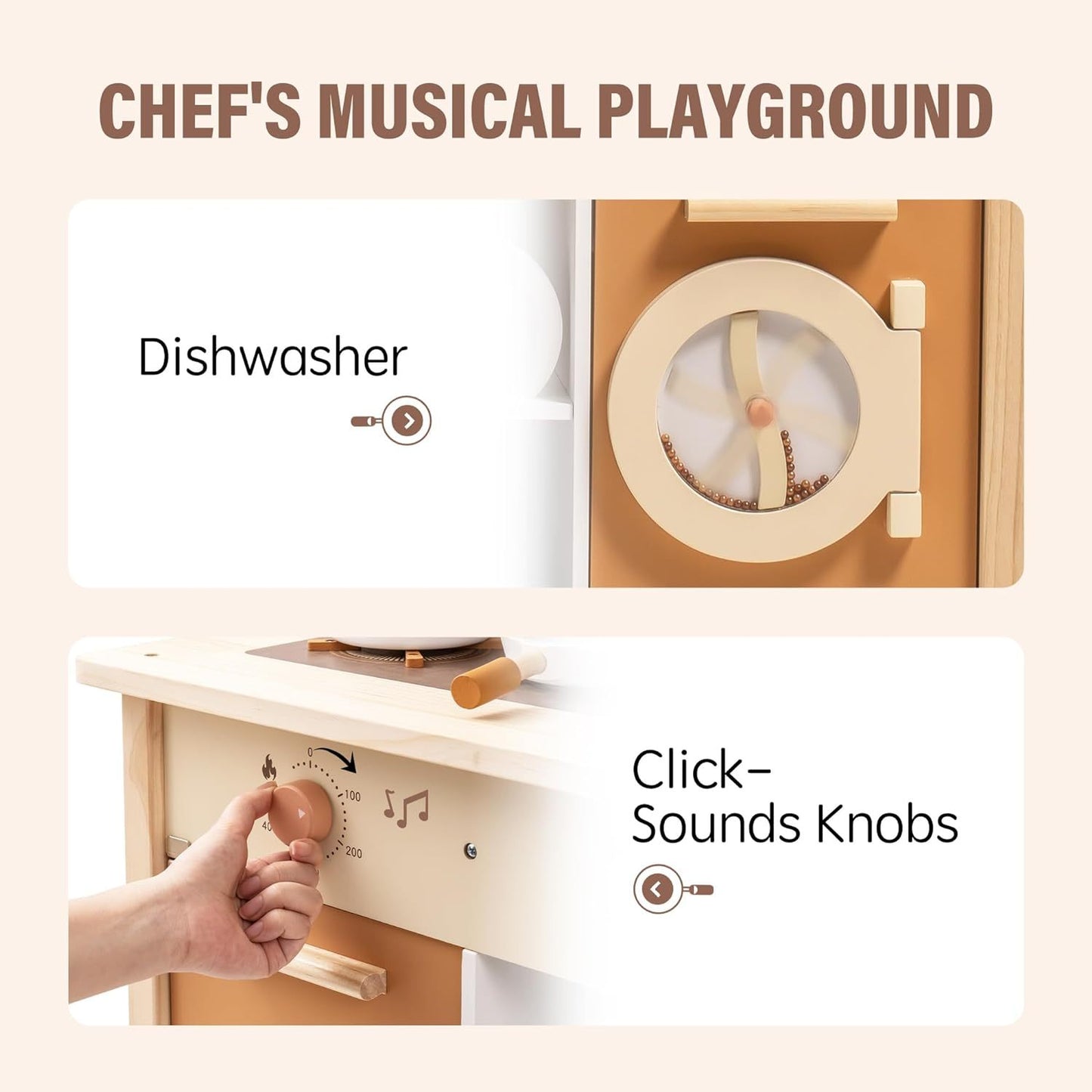 Deluxe Wooden Kitchen Playset for Toddlers